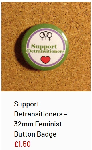 Transphobic merchandise from the wild womyn workshop