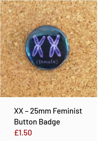 Transphobic merchandise from the wild womyn workshop