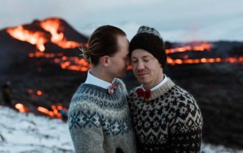 Jónsi and Sumarliði's volcanic wedding