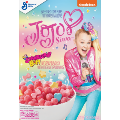 JoJo Siwa's "Stawberry Bop!" cereal will be available starting in June 2021.