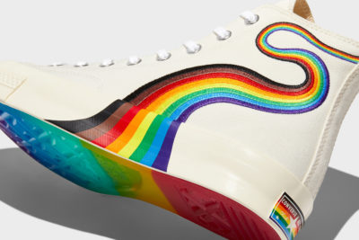 The Pride edition of the Chuck Taylor All-Star with the Philly Pride flag colors