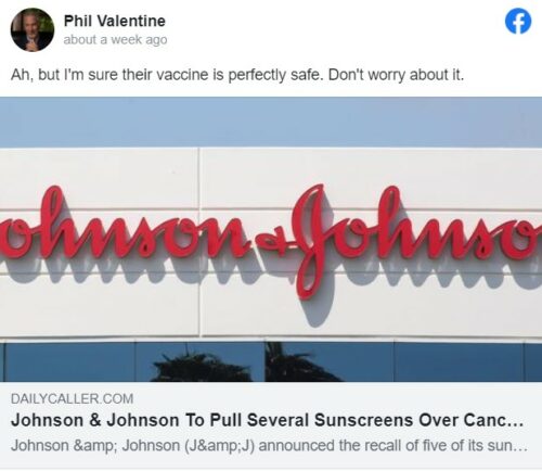 Phil Valentine's anti-vaxx post