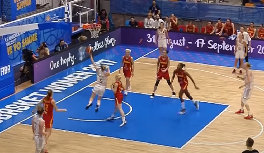 Sports announcer busted on hot mic calling women basketball players “men” & lesbians