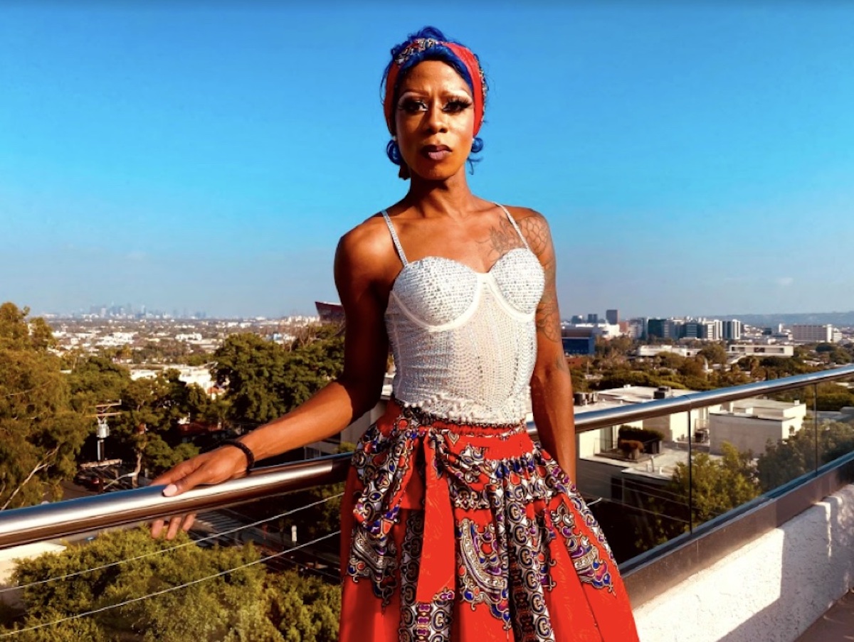 Iamfaith on the rooftop of West Hollywood’s Montrose Hotel, where she hosted a Helping F.A.I.T.H fundraiser this summer.