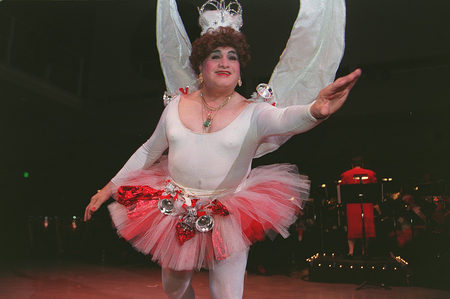 Jose Sarria a.k.a. The Widow Norton dances as the Sugar Plum Fairy during the Dance-Along Nutcracker. Photo: Lea Suzuki/The San Francisco Chronicle via Getty Images