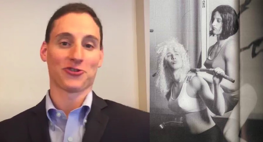 A GOP candidate mocked trans women online so the internet dug up a photo of him in a bra & wig