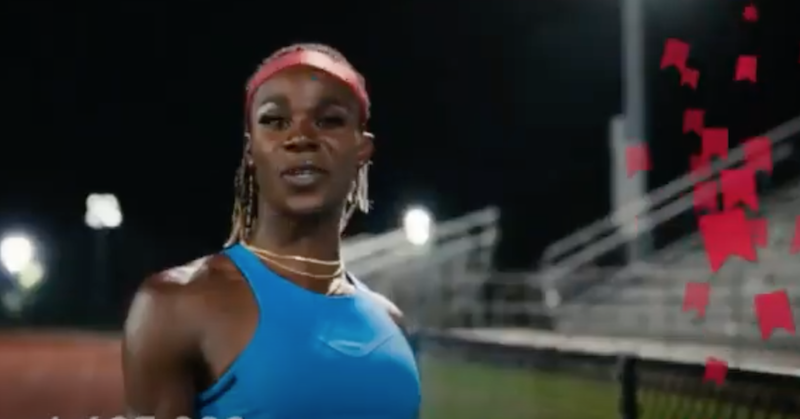 Trans runner CeCe Telfer appears in Michelob ULTRA's "Save It, See It" spot.