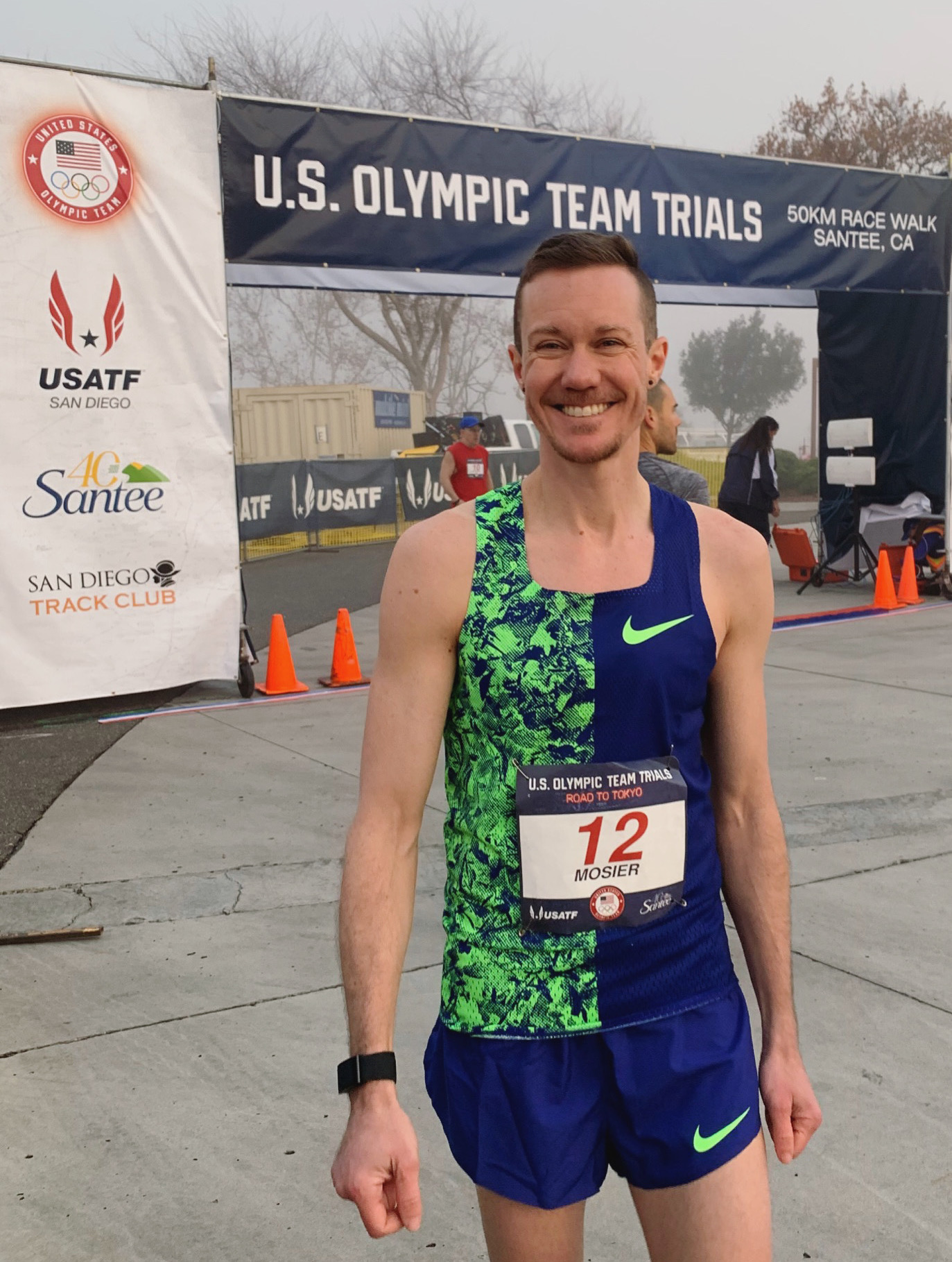 Triathlete Chris Mosier at the USA Olympic Team trials.