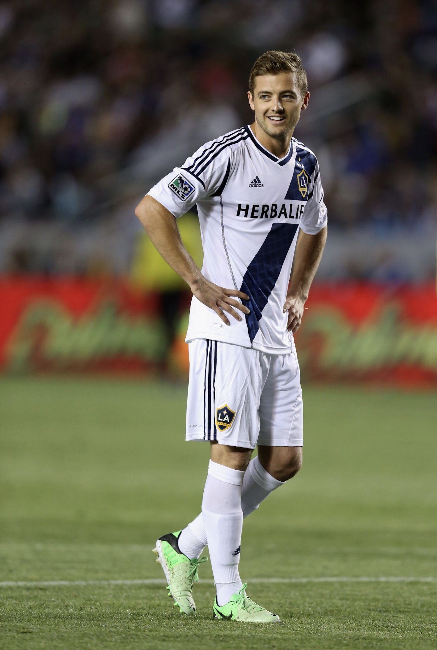 After briefly retiring, Robbie Rogers returned to soccer as MLS’ first out player. The following season his team, the L.A. Galaxy, won the championship. Photo: Jeff Gross via Getty Images