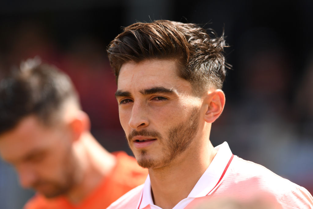 IPSWICH, AUSTRALIA - OCTOBER 31: Joshua Cavallo of Adelaide United takes to the field during an A-League Men's exhibition match between Brisbane Roar and Adelaide Unitedˆ on October 31, 2021 in Ipswich, Australia.