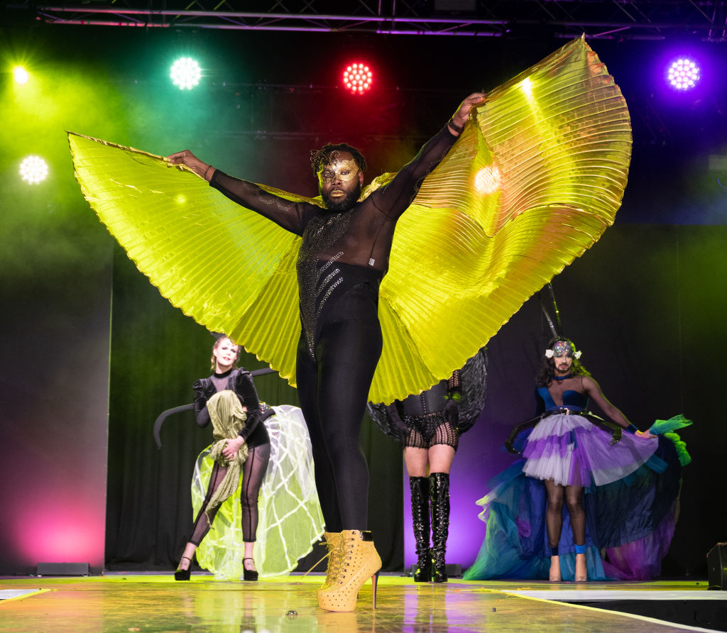 MANCHESTER, ENGLAND - FEBRUARY 18: Artists perform during The House of Suarez Presents Night at the Poseum Ball, part of Contact Theatre's Queer Contact 2022 at Manchester Academy on February 18, 2022 in Manchester, England.