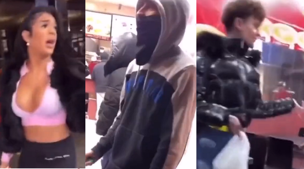 Men threaten to stab gay man & trans woman in horrifying viral video