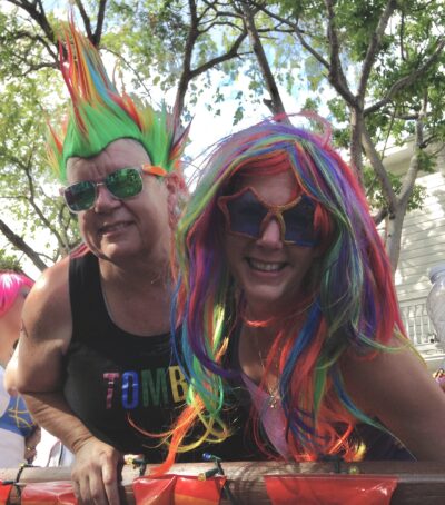 Kim and Bridget at Pride