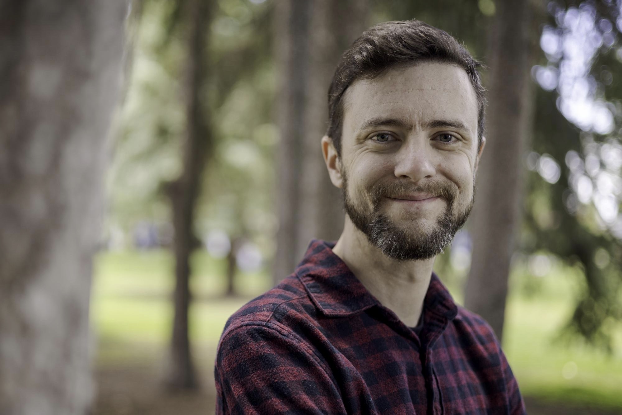 Daniel Galbreath, the board chair of Laramie PrideFest, in Washington Park, Laramie, Wyoming, on June 25, 2022. Photo by Kyle Spradley Photography for LGBTQ Nation