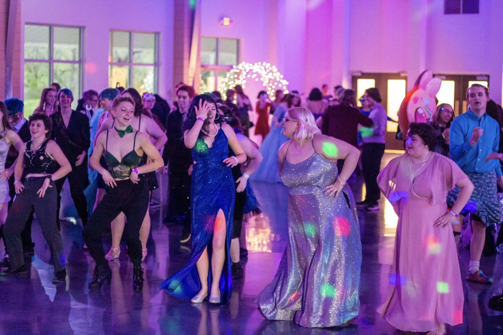 Attendees dance at The Equality Crew's Galactic Masquerade Prom at Heroncrest Event Center in Springdale, Arkansas, on April 16, 2022. Photo by Shay Holloway, Phantom Photography