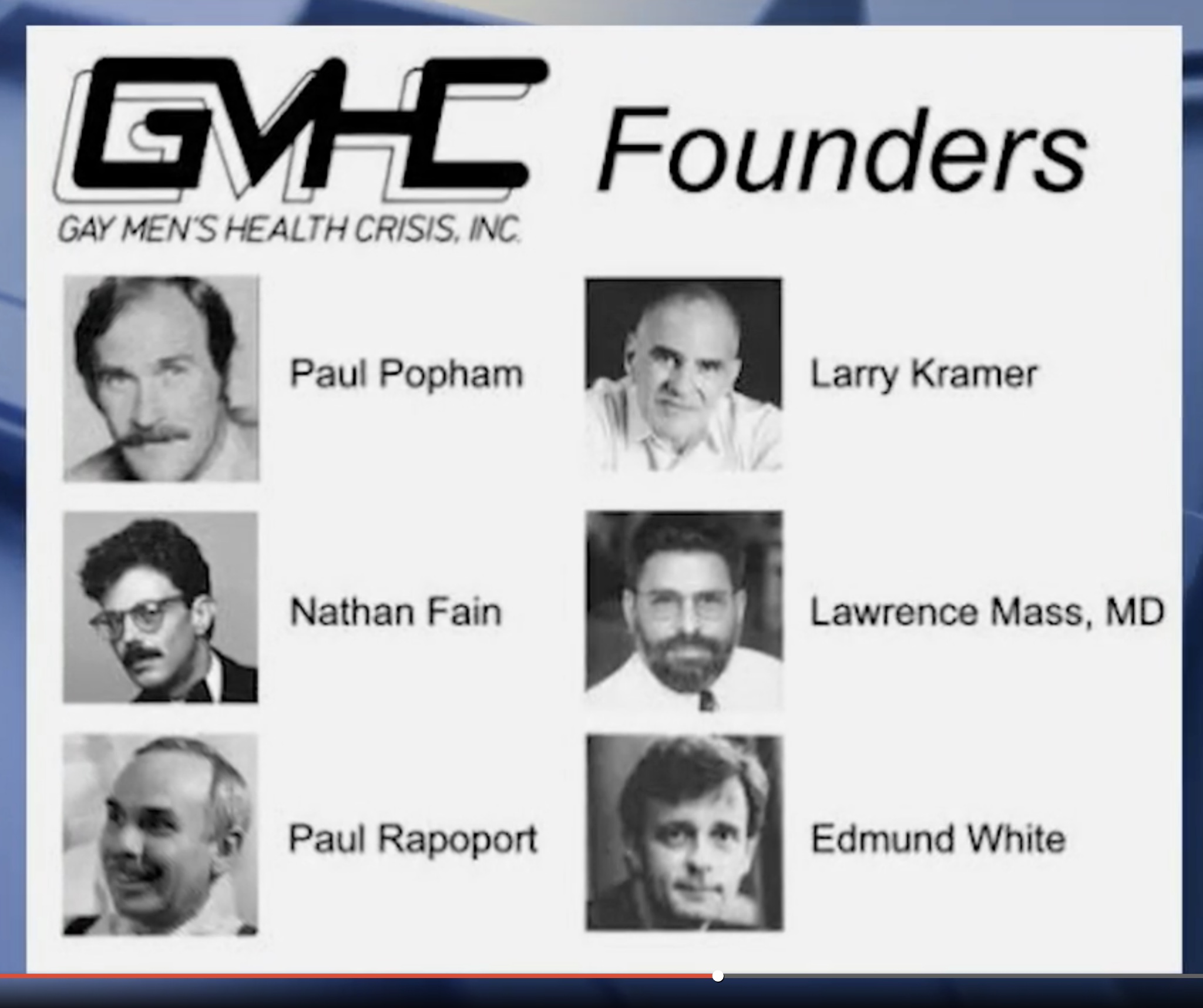 Edmund White was one of the co-founders of GMHC. Photo courtesy of GMHC 