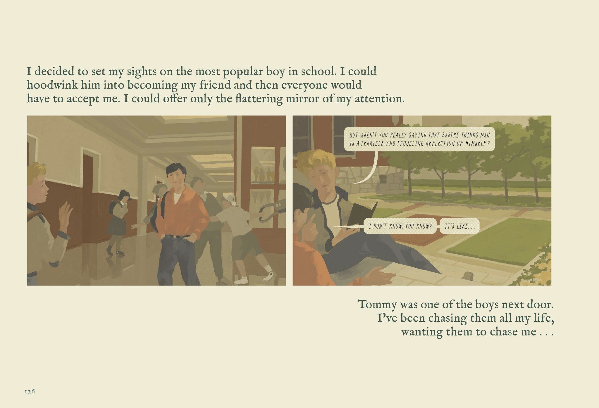 An excerpt from the graphic novel A Boy’s Own Story. Image provided by Top Shelf Productions. 