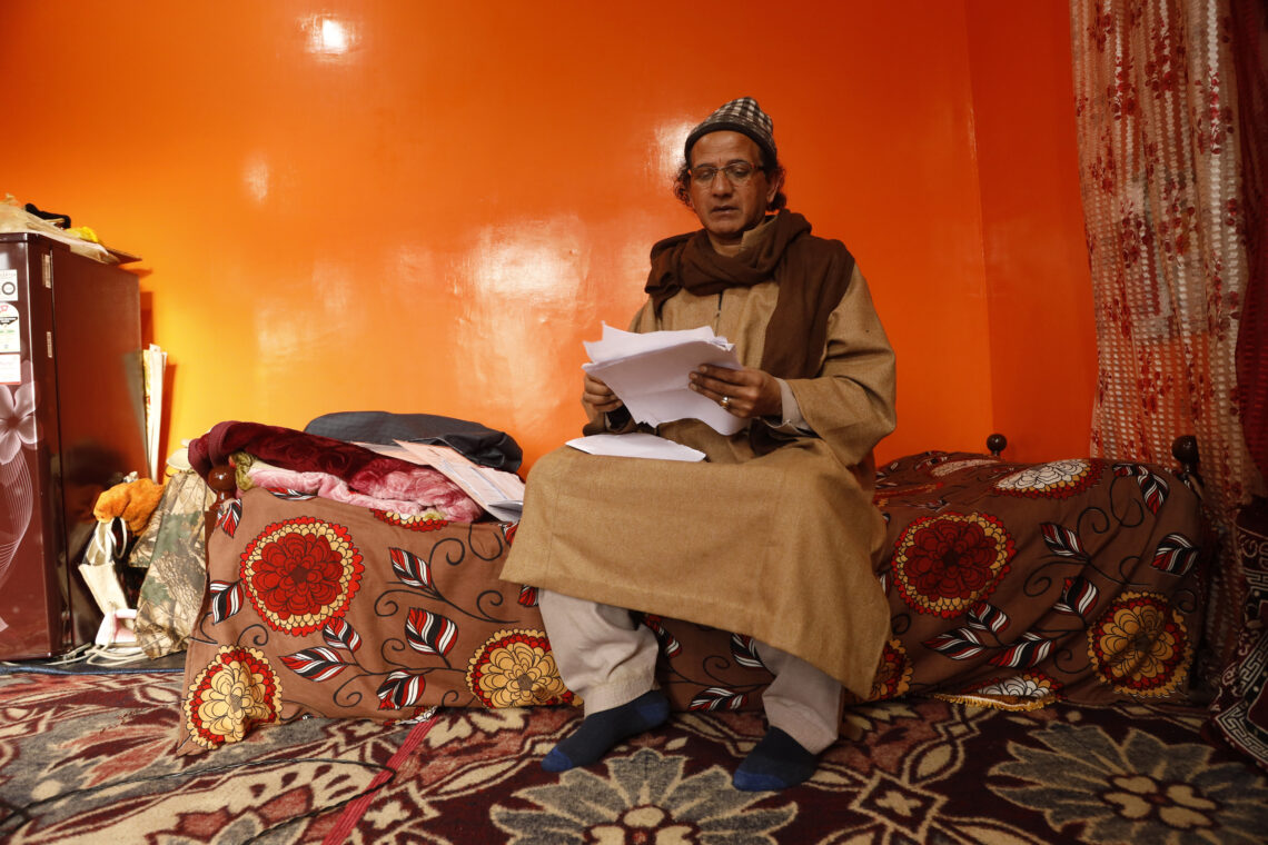 Mohammad Amin, Shabnum’s guru, has been in the business of matchmaking and singing at weddings for 35 years. 