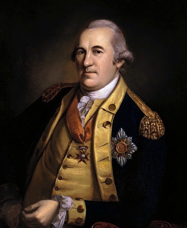 A portrait of Friedrich Wilhelm von Steuben by Charles Willson Peale