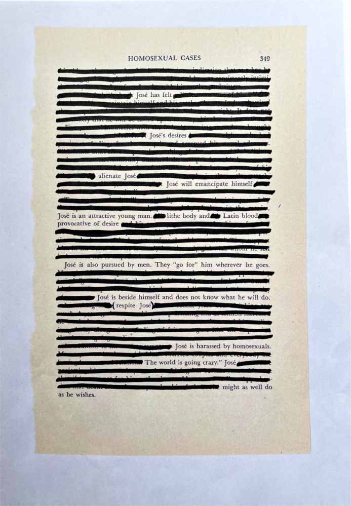 A page from Blackouts